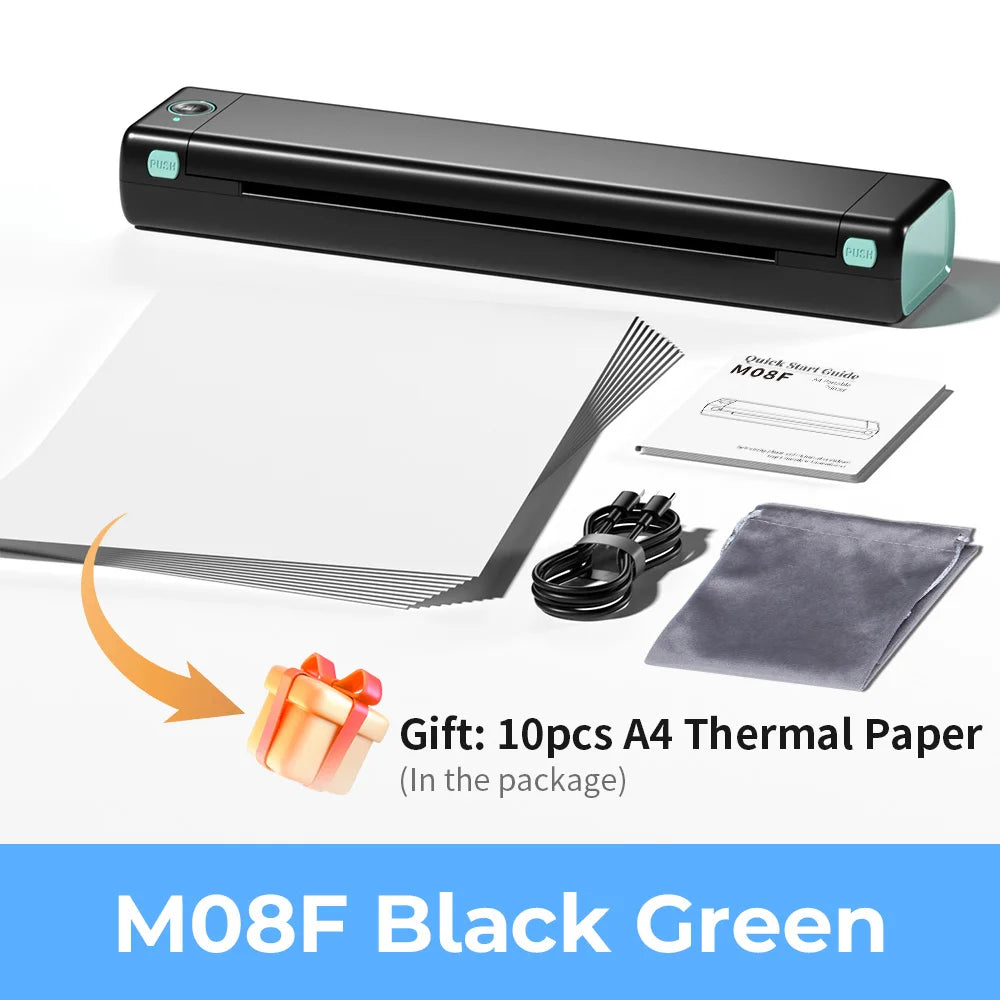 M08F Wireless Tattoo Transfer Stencil Printer Tattoo Transfer Thermal Printer Machine Compatible with Smartphone & PC