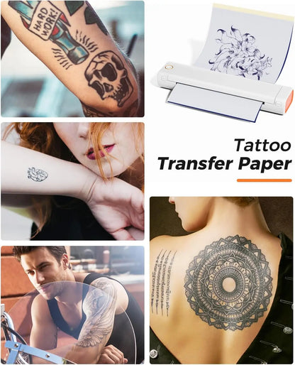 M08F Wireless Tattoo Transfer Stencil Printer Tattoo Transfer Thermal Printer Machine Compatible with Smartphone & PC