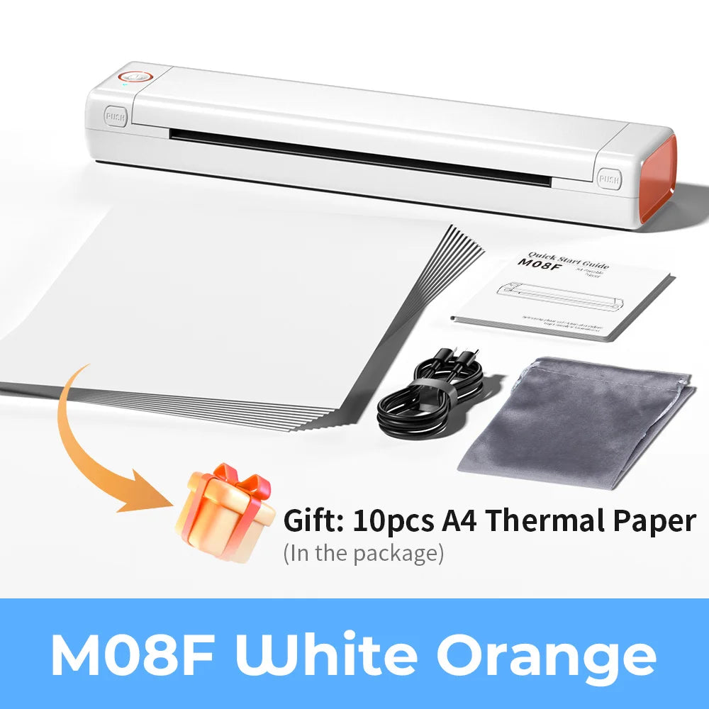 M08F Wireless Tattoo Transfer Stencil Printer Tattoo Transfer Thermal Printer Machine Compatible with Smartphone & PC