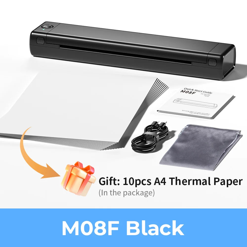 M08F Wireless Tattoo Transfer Stencil Printer Tattoo Transfer Thermal Printer Machine Compatible with Smartphone & PC