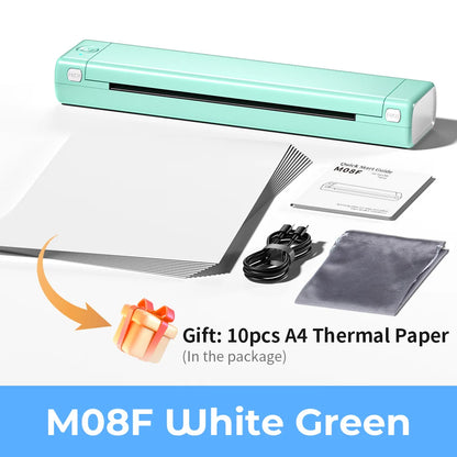 M08F Wireless Tattoo Transfer Stencil Printer Tattoo Transfer Thermal Printer Machine Compatible with Smartphone & PC